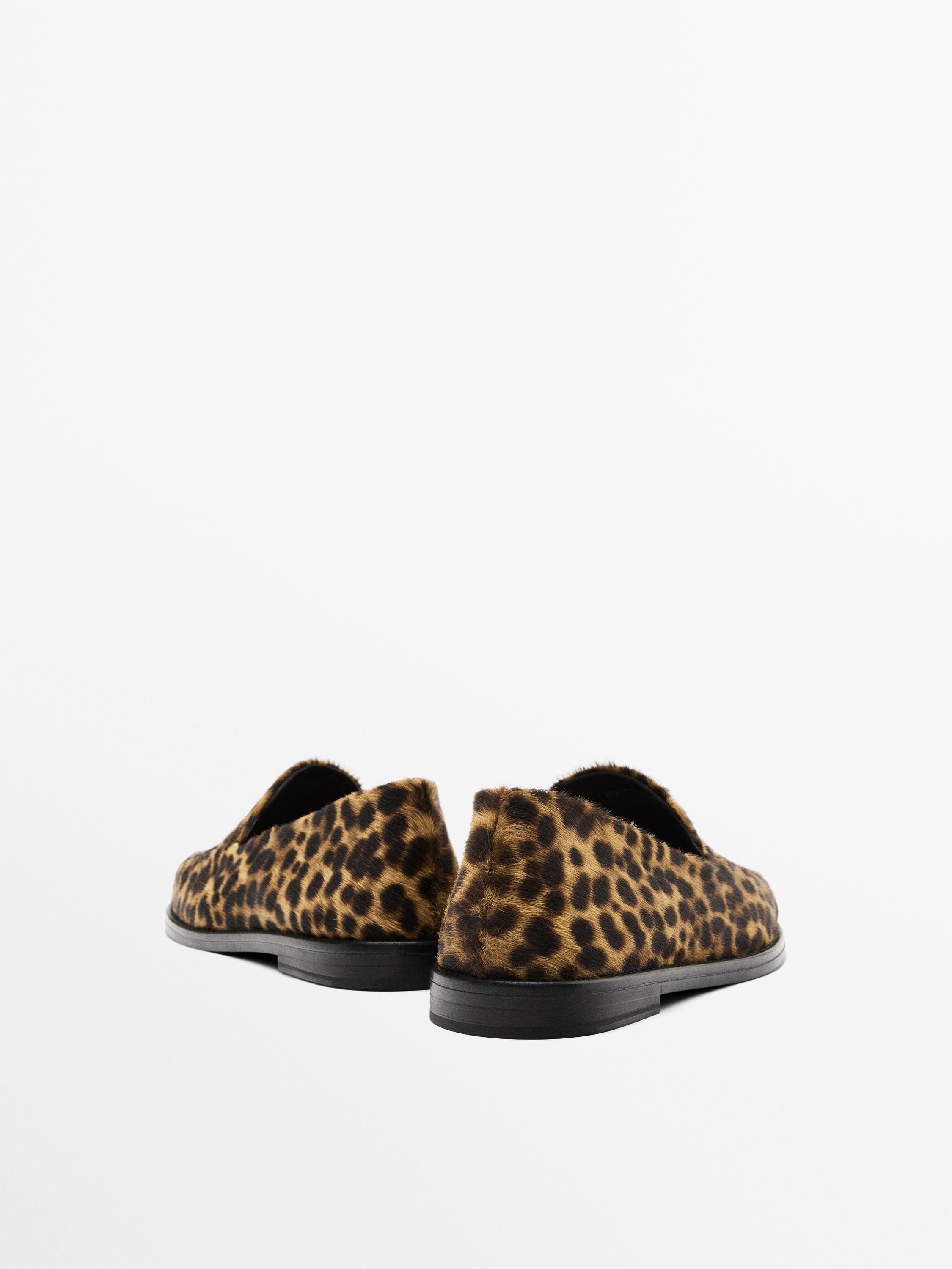 Leopard print loafers
